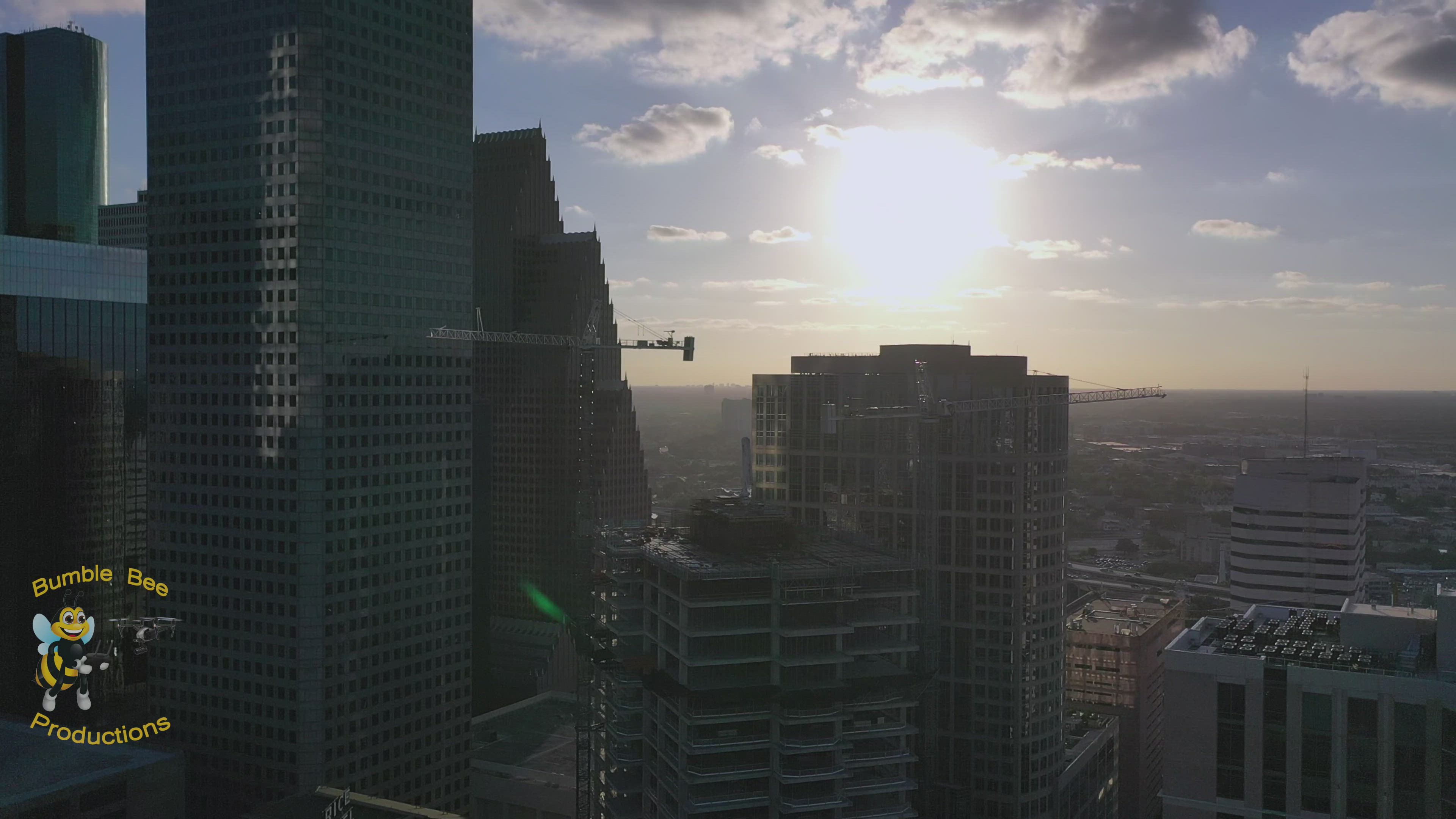 Houston Drone - Downtown - Galleria & Other Areas - 4K-HD 